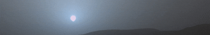 Nasas robot fångade solnedgång på Mars