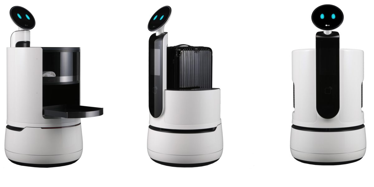 LG visar upp tre nya CLOi-robotar för hotell, flygplatser och stormarknader